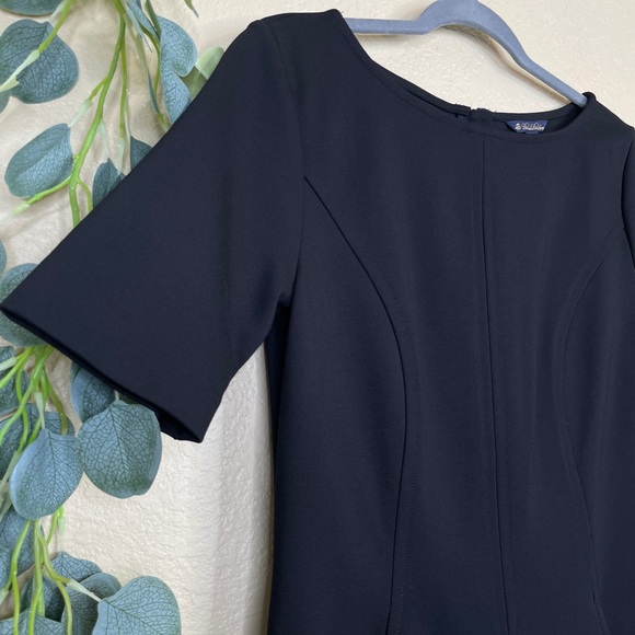 Brooks Brother Black Dress Knee Length w/ Pockets - Picture 6 of 14